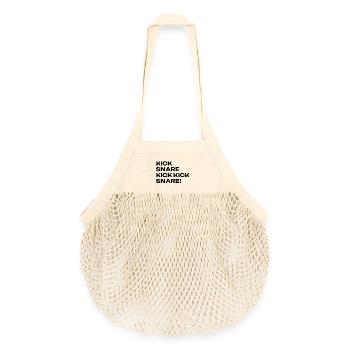 Le rythme - Sac de courses en mesh bio - nature - Devant