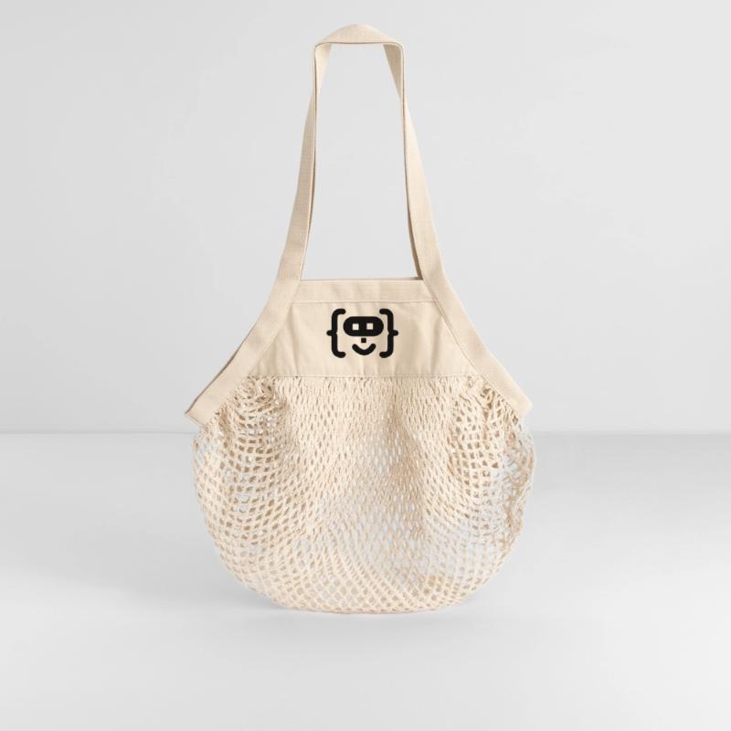 Hacker-Programmierer-Code-Logo Organic Mesh-Einkaufstasche