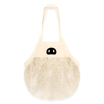 Museau de cochon - Sac de courses en mesh bio - nature - Devant