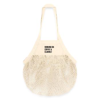 clarinette - Sac de courses en mesh bio - nature - Devant