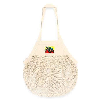 tortue - Sac de courses en mesh bio - nature - Devant