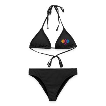 Padel Sport - Frauen Bikini - Schwarz - Vorne - AI Model Female 172 light (172cm)