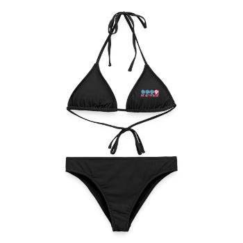 Ein anderer rosa Elefant - Frauen Bikini - Schwarz - Vorne - AI Model Female 172 light (172cm)