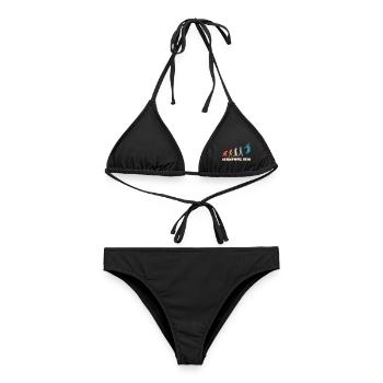Abisapiens Abitur Design - Frauen Bikini - Schwarz - Vorne - AI Model Female 172 light (172cm)