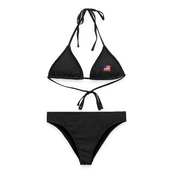 Vereinigte Staaten - Vereinigte Staaten - Frauen Bikini - Schwarz - Vorne - AI Model Female 172 light (172cm)