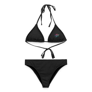 Schildkröte - Frauen Bikini - Schwarz - Vorne - AI Model Female 172 light (172cm)