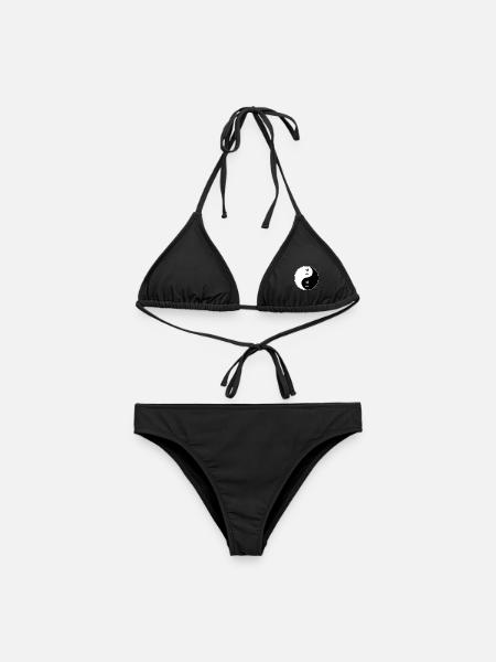 Yin Yang Kung Fu Symbol Design - Frauen Bikini - Schwarz