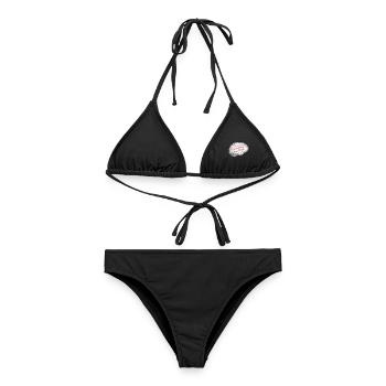 Don't Believe Everything You Think Spruch Weisheit - Frauen Bikini - Schwarz - Vorne - AI Model Female 172 light (172cm)