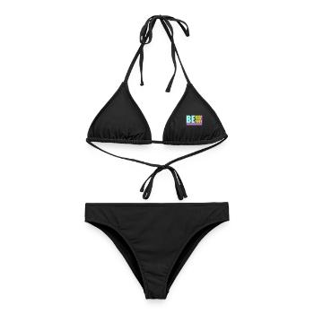 Sois gentil, sois sincère, sois toi-même, un amour de soi inspirant - Bikini femme - noir - Devant - AI Model Female 172 light (172cm)