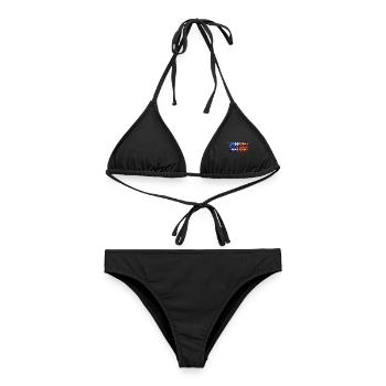 Schneckenpolizei Schnecken Nacktschnecken Gärtner - Frauen Bikini - Schwarz - Vorne - AI Model Female 172 light (172cm)