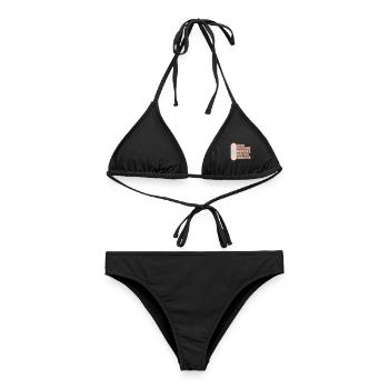 Contrairement aux politiciens, les infirmières doivent être qualifiées - Bikini femme - noir - Devant - AI Model Female 172 light (172cm)