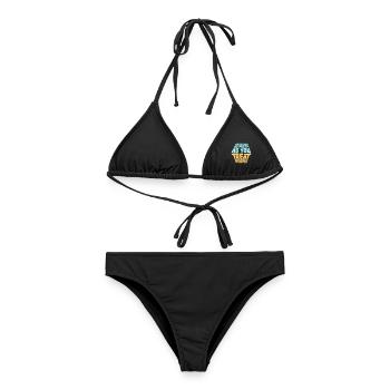 Tu n’es jolie que dans la mesure où tu traites les gens, Ehrlich - Bikini femme - noir - Devant - AI Model Female 172 light (172cm)