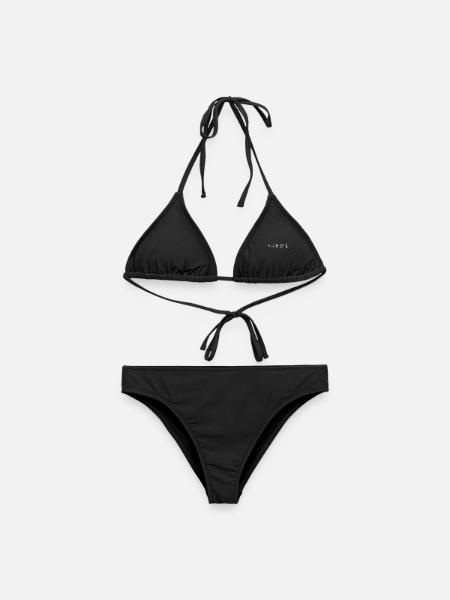 Unperfekt - Selbstironie Spruch Perfektion - Frauen Bikini - Schwarz