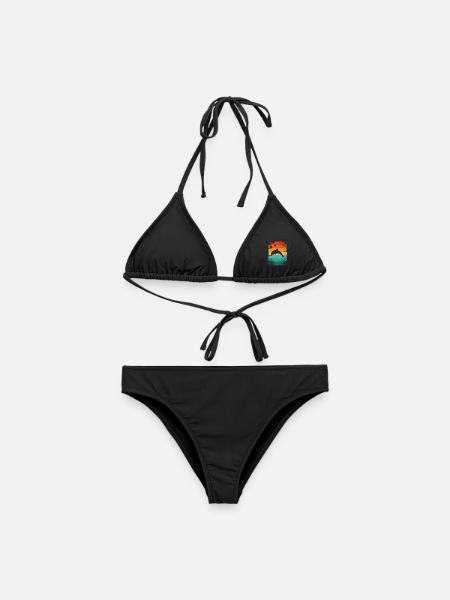 Delfin - Frauen Bikini - Schwarz
