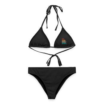 Eat Sleep Drum Repeat - Schlagzeuger - Frauen Bikini - Schwarz - Vorne - AI Model Female 172 light (172cm)