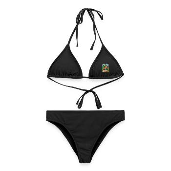 Mein Plan für heute – Faultier - Frauen Bikini - Schwarz - Vorne - AI Model Female 172 light (172cm)