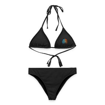 Schachspiel Kinder Schachfiguren Herren Schach - Frauen Bikini - Schwarz - Vorne - AI Model Female 172 light (172cm)