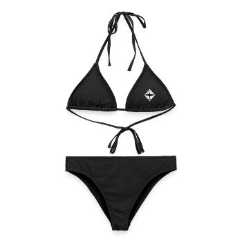 Bf 109 | Me 109 fighter plane - Women's Bikini - black - Front - AI Model Female 172 light (172cm)