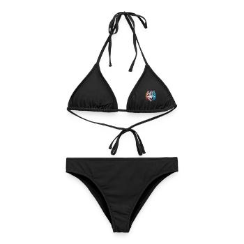 Loup - Bikini femme - noir - Devant - AI Model Female 172 light (172cm)