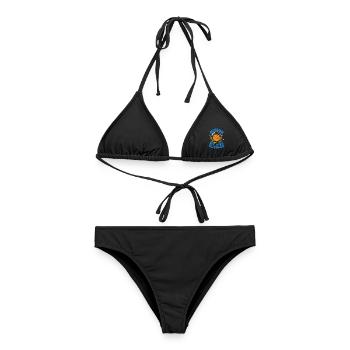 Minding My Own Bubbles Puffer Fish - Women's Bikini - black - Front - AI Model Female 172 light (172cm)
