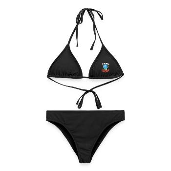 Bowlingkugel vermeidet Verpflichtungen - Frauen Bikini - Schwarz - Vorne - AI Model Female 172 light (172cm)