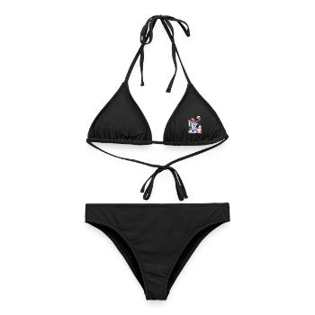 Wasserballsport - Frauen Bikini - Schwarz - Vorne - AI Model Female 172 light (172cm)