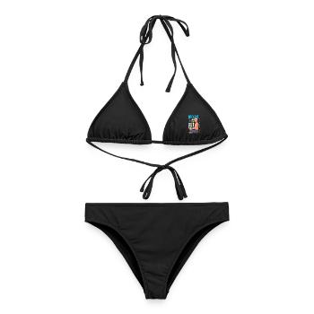 Chakra Atmung - Blockaden lösen - Frauen Bikini - Schwarz - Vorne - AI Model Female 172 light (172cm)