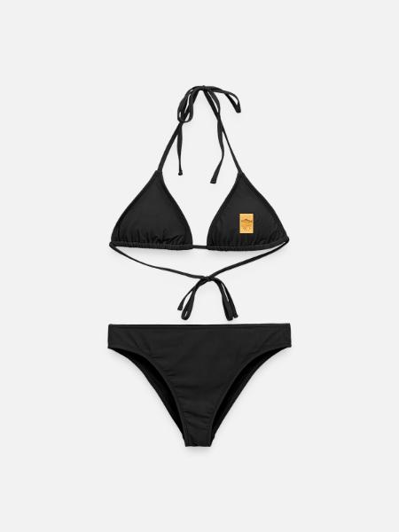 Calm Below the Surface Trout Print - Women's Bikini - black