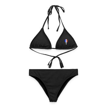 Padel-France - Bikini femme - noir - Devant - AI Model Female 172 light (172cm)