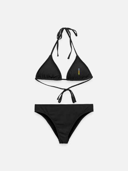 Tricolor Tiki Mask, Retro Style Shirts and more - Women's Bikini - black