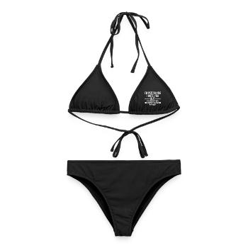 I'm not saying I hate you but I'd unplug your life - Frauen Bikini - Schwarz - Vorne - AI Model Female 172 light (172cm)