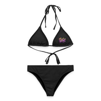 Team - Women's Bikini - black - Front - AI Model Female 172 light (172cm)