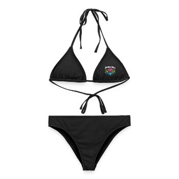 Tamoul Tamilisch Sri Lanka - Bikini femme - noir - Devant - AI Model Female 172 light (172cm)