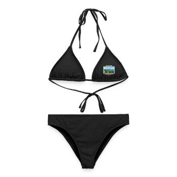 Vereinigte Staaten Great Smoky Mountains Vintage - Frauen Bikini - Schwarz - Vorne - AI Model Female 172 light (172cm)