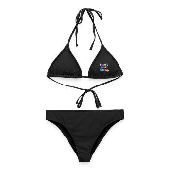 I Can't Adult Today Lustig Retro Spruch Geschenk - Frauen Bikini - Schwarz - Vorne - AI Model Female 172 light (172cm)