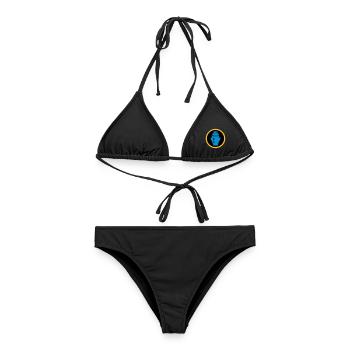 Schiff | Kreuzfahrt | Fähre - Frauen Bikini - Schwarz - Vorne - AI Model Female 172 light (172cm)