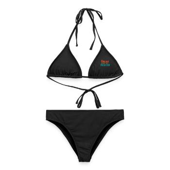 Übe das Schmieden des Meisters - Frauen Bikini - Schwarz - Vorne - AI Model Female 172 light (172cm)
