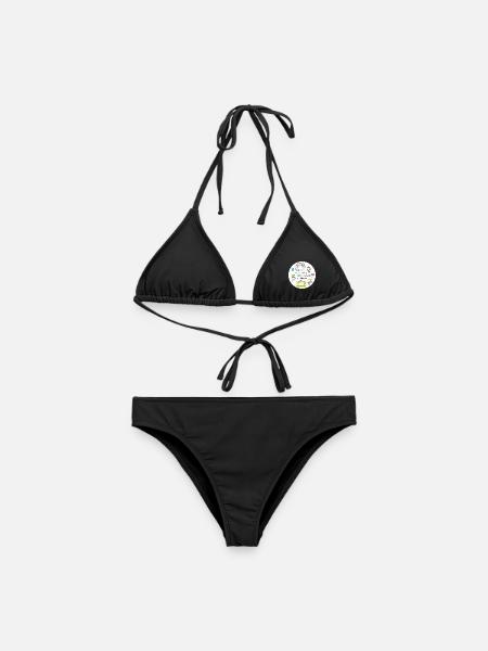 Spruch Kita-Abschied - Wachsen - Kinder Regenbogen - Frauen Bikini - Schwarz