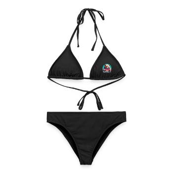 Pastèque ours cadeau délicieux - Bikini femme - noir - Devant - AI Model Female 172 light (172cm)