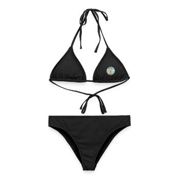 Giraffe Niedliche Kawaii Cartoon Clipart Tier Haustier - Frauen Bikini - Schwarz - Vorne - AI Model Female 172 light (172cm)