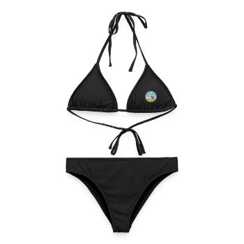 Storch Niedlich Kawaii Cartoon Clipart Tier Haustier - Frauen Bikini - Schwarz - Vorne - AI Model Female 172 light (172cm)