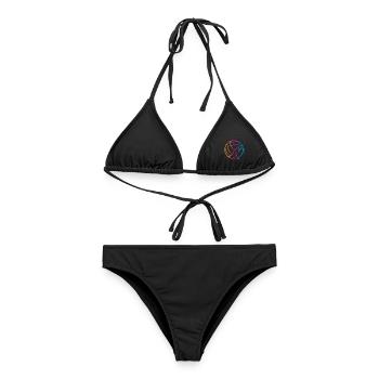 Volleyball Ball - Frauen Bikini - Schwarz - Vorne - AI Model Female 172 light (172cm)