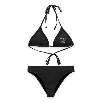 IT Support Flowchart Helpdesk Humor - Frauen Bikini - Schwarz - Vorne - AI Model Female 172 light (172cm)