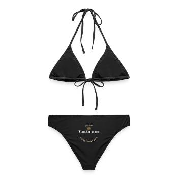 Nous sommes une famille d’arts martiaux - Bikini femme - noir - Dos - AI Model Female 172 light (172cm)