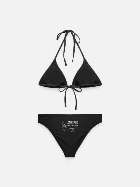Kurzbeinig. Dickköpfig. Dackel. - Frauen Bikini - Schwarz