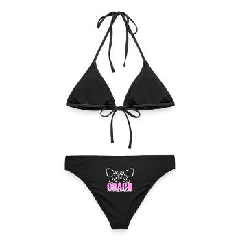 Twinkles Coaches T-Shirt  - Frauen Bikini - Schwarz - Hinten - AI Model Female 172 light (172cm)