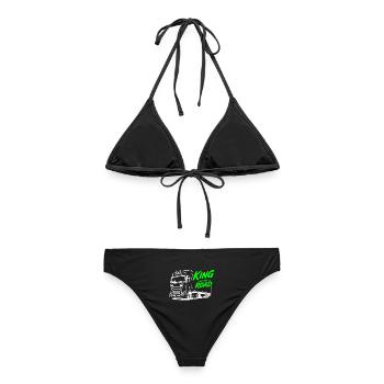 LKW Fahrer , König der Straße LKW-Design - Frauen Bikini - Schwarz - Hinten - AI Model Female 172 light (172cm)