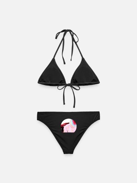 Regenbogen - Frauen Bikini - Schwarz
