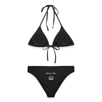 Servus bua - Bayerische Begrüssung - Frauen Bikini - Schwarz - Hinten - AI Model Female 172 light (172cm)