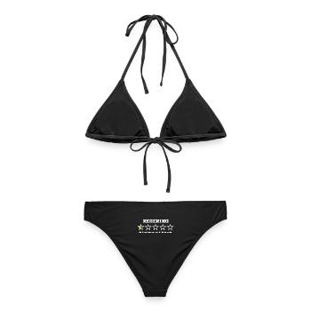Government5starwhite - Frauen Bikini - Schwarz - Hinten - AI Model Female 172 light (172cm)